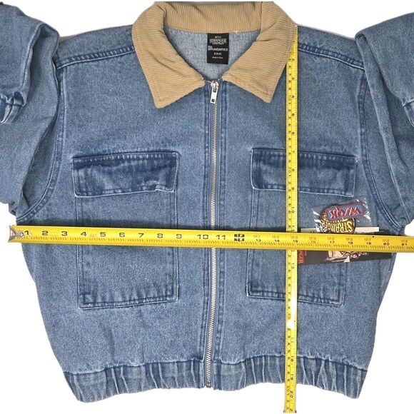 Netflix Official Stranger Things Billy Hargrove Blue Washed Jean Jacket Womens S - Picture 11 of 12